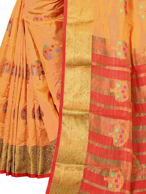 self design saree with blouse - 20169179 - Standard Image - 2