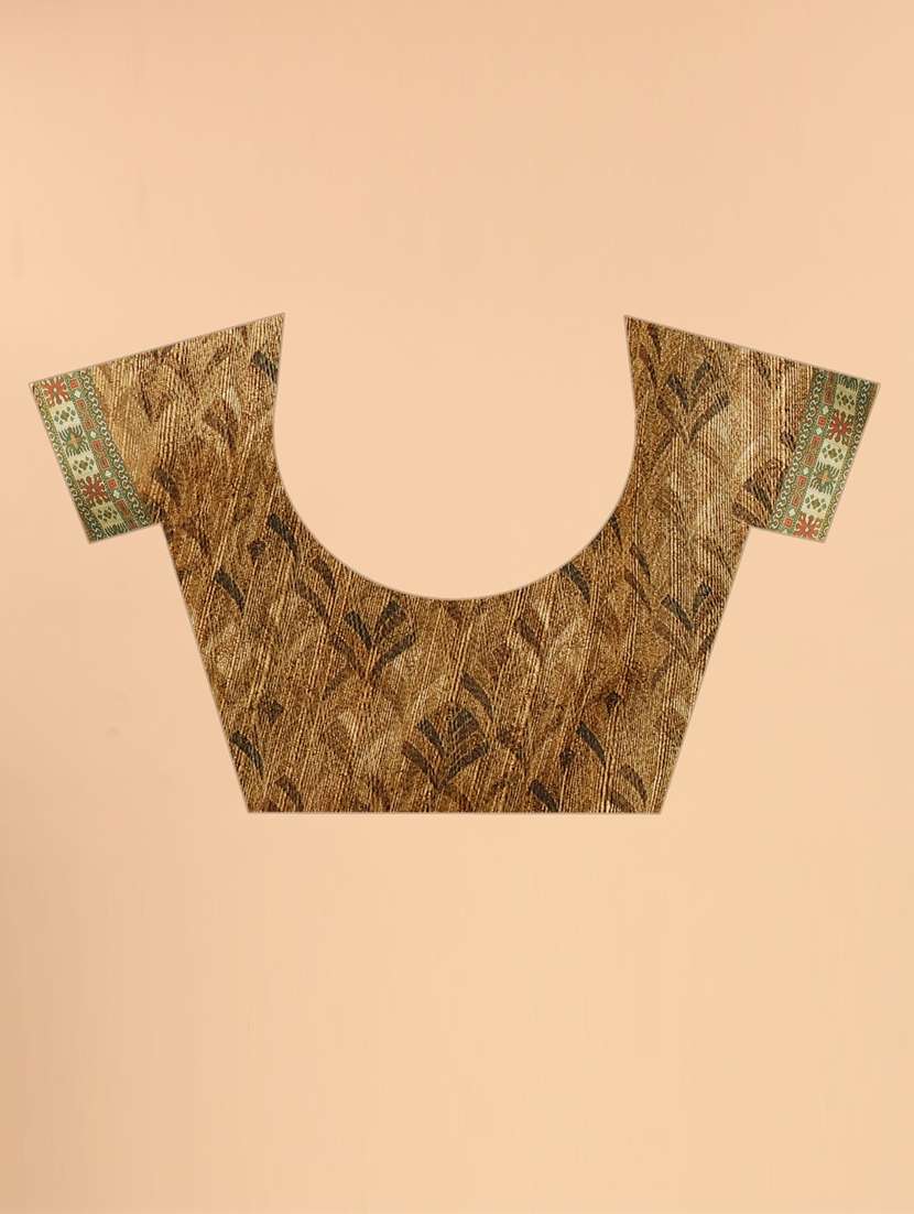 women's kalamkari multi colored saree with blouse - 20170278 -  Standard Image - 2