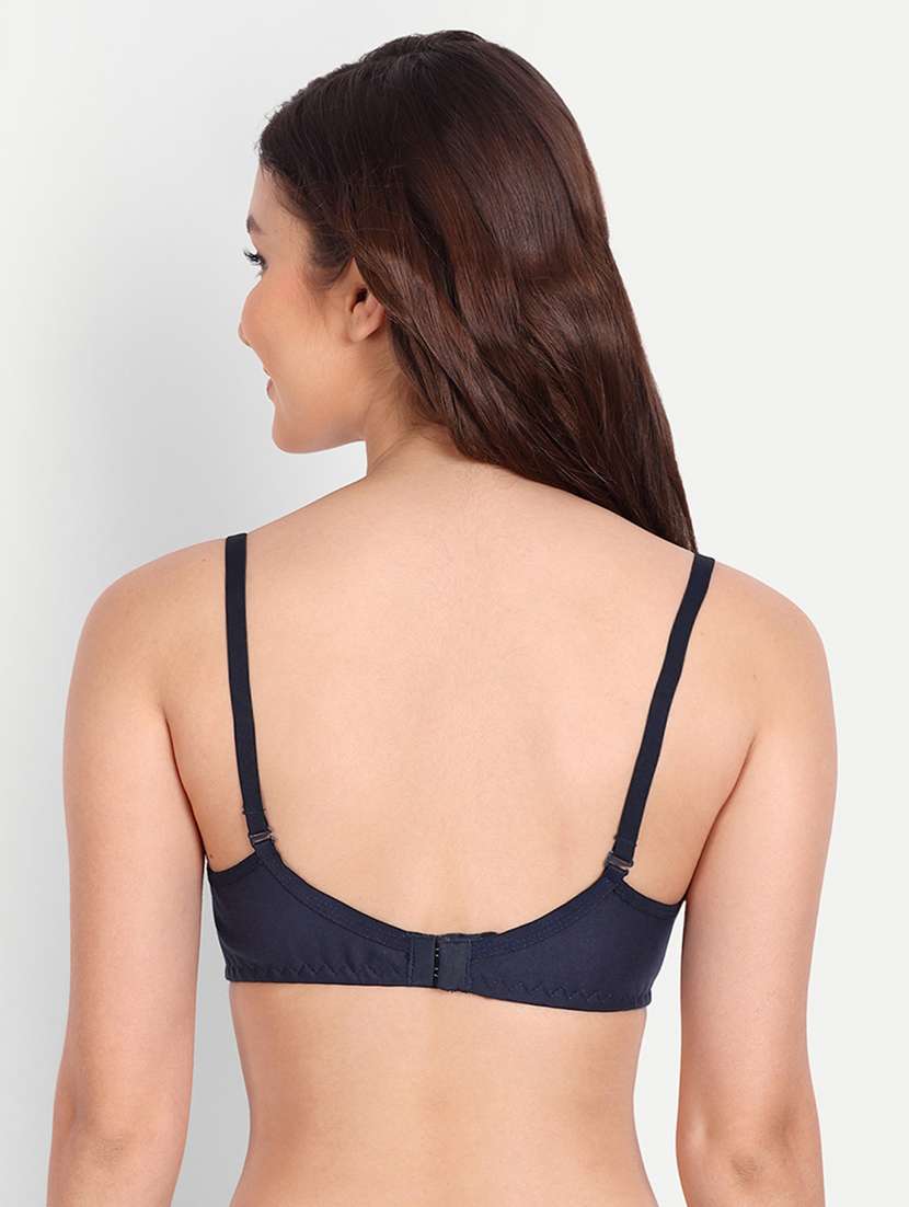 pack of 3 solid multi coloredn regular bra - 20170932 - Standard Image - 2
