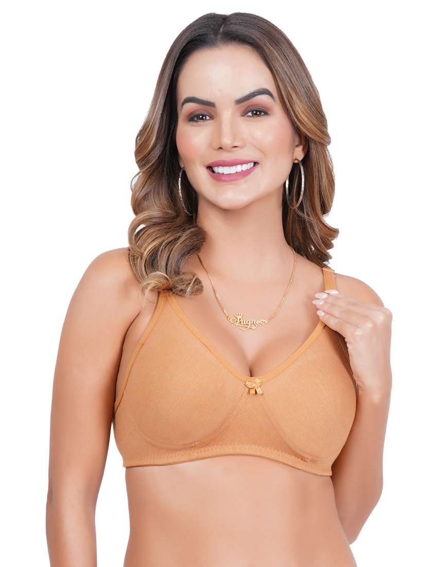 pack of 3 solid multi coloredn regular bra - 20170936 -  Standard Image - 7