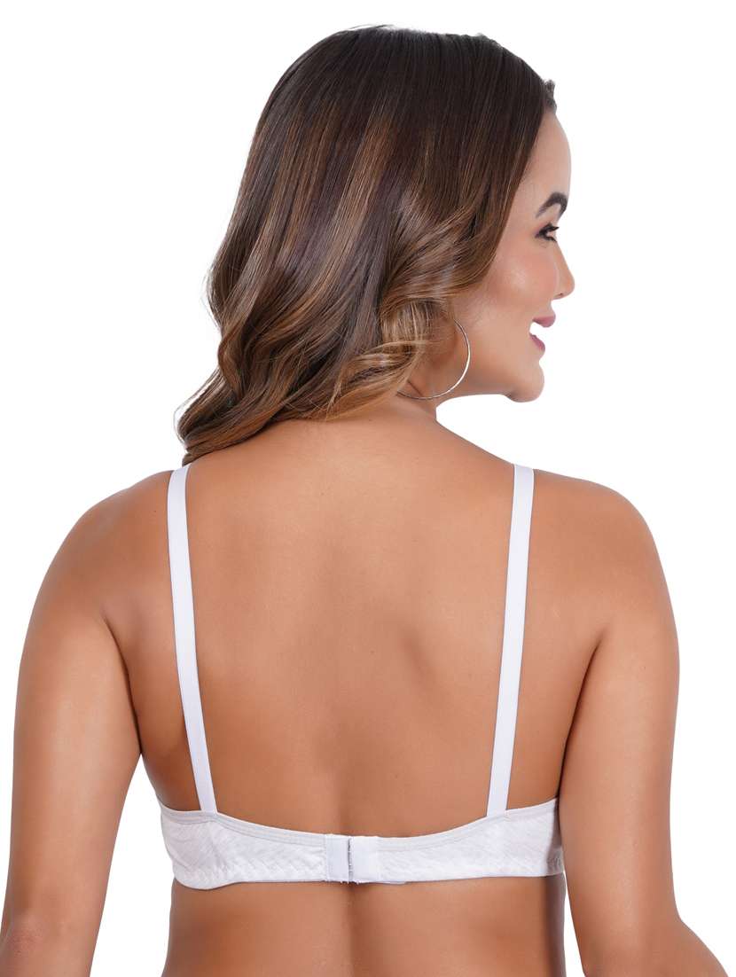 pack of 3 solid multi coloredn regular bra - 20170944 -  Standard Image - 2