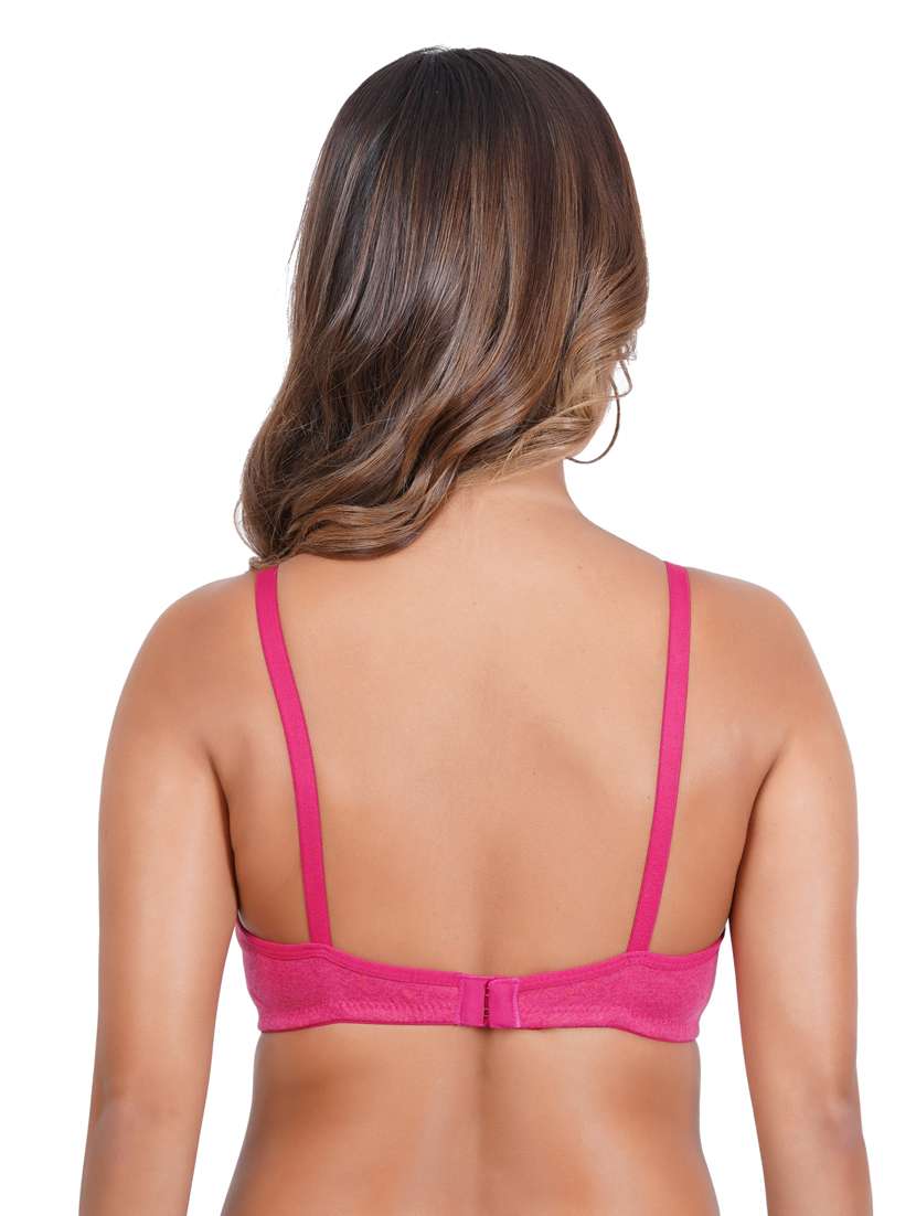 pack of 3 solid multi colored bra - 20170994 -  Standard Image - 2