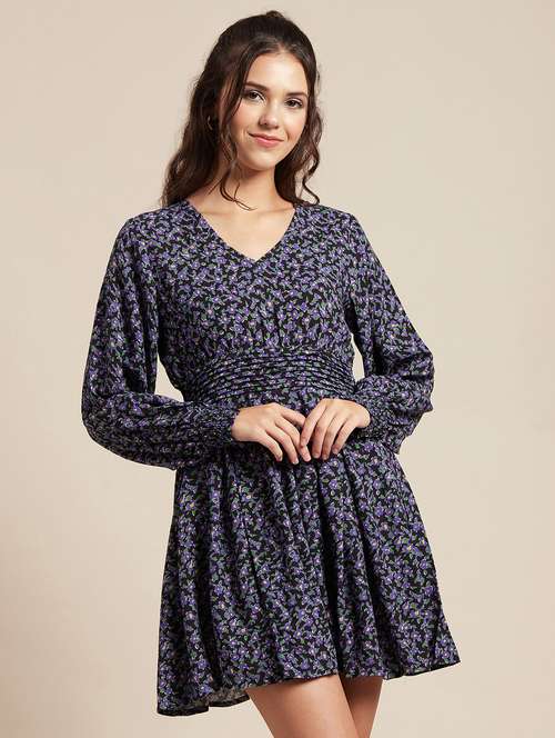 women's fit & flare floral dress - 20171105 - Standard Image - 0