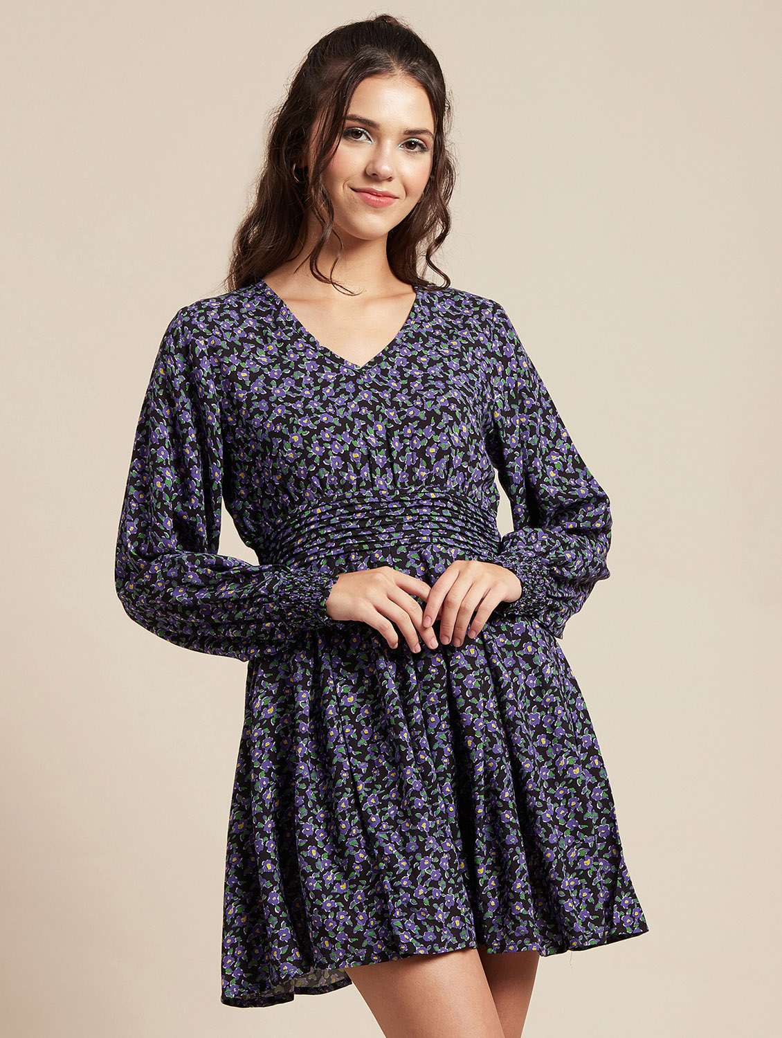 women's fit & flare floral dress - 20171105 - Zoom Image - 0