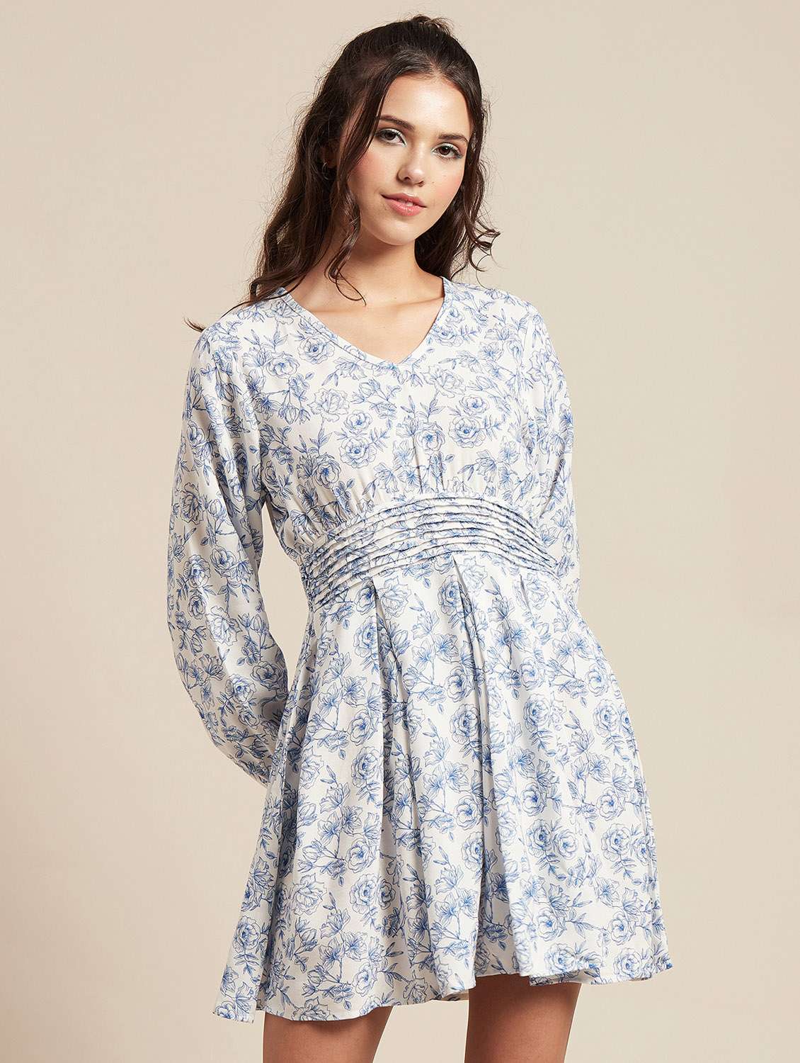 women's fit & flare floral dress