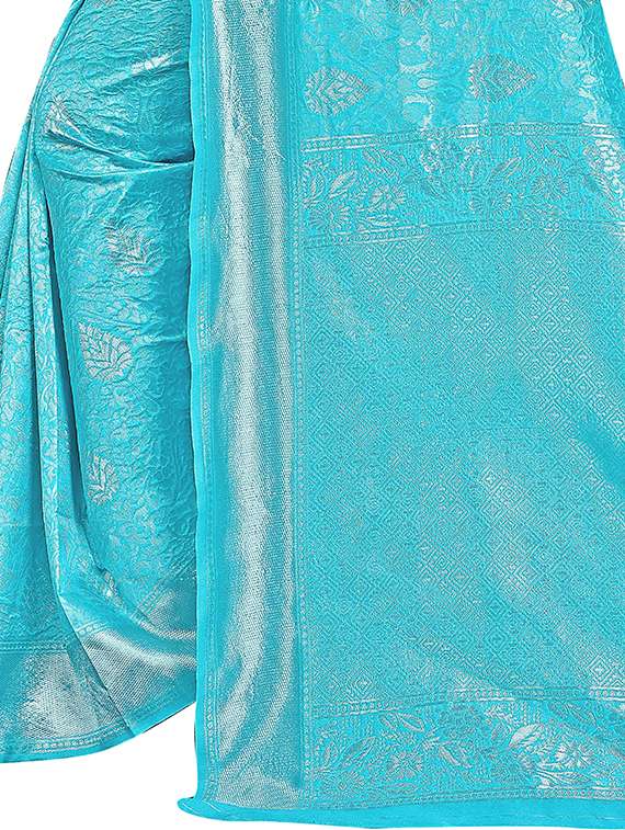 light blue assam silk saree - 20171299 - Standard Image - 2