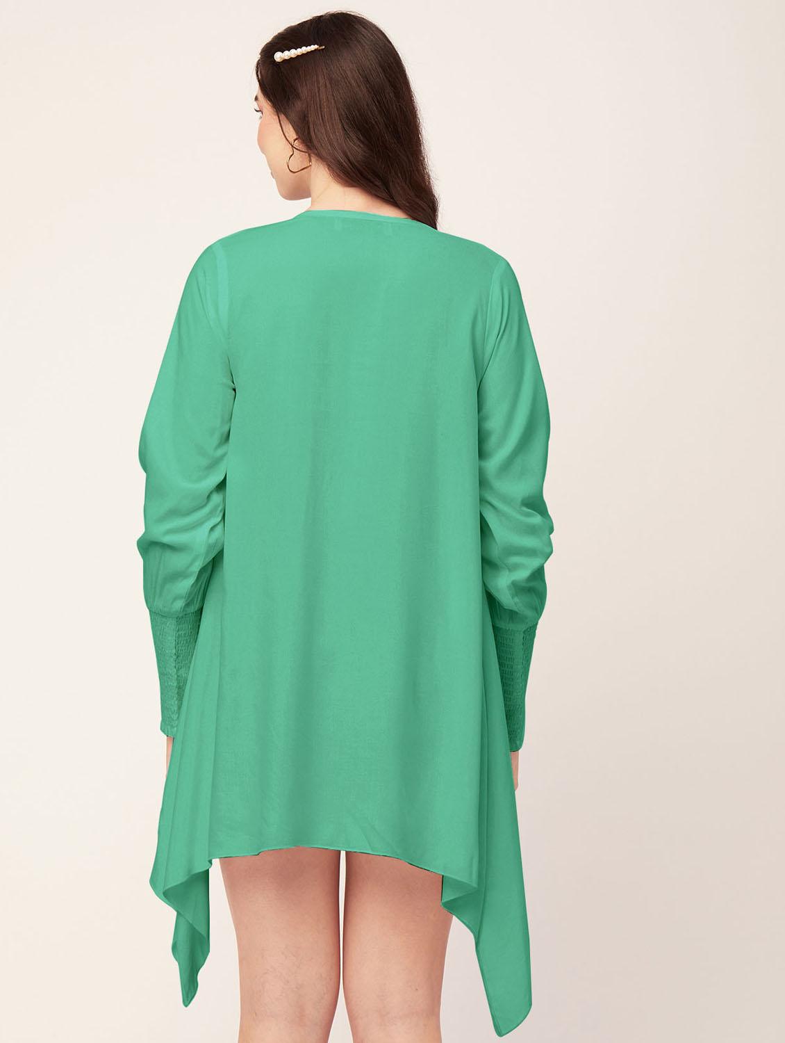 women's asymmetric solid dress - 20171723 - Standard Image - 2