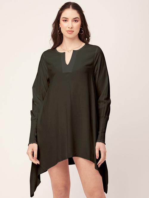 women's asymmetric solid dress - 20171725 -  Standard Image - 0