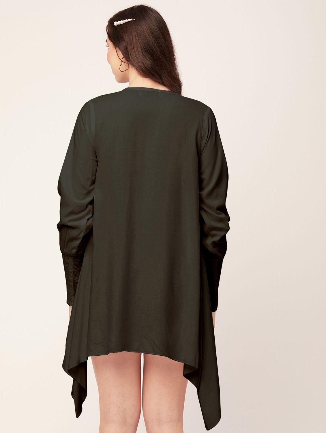 women's asymmetric solid dress - 20171725 - Standard Image - 2
