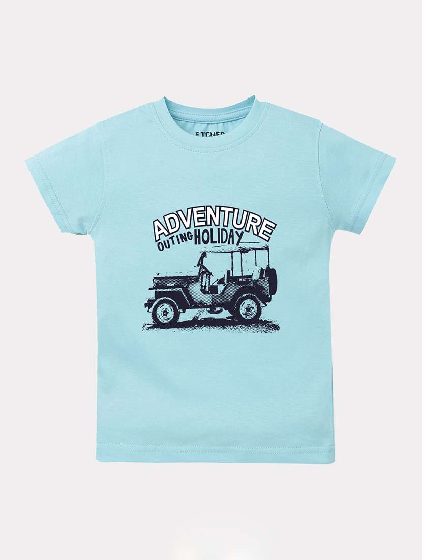 pack of 2 printed round neck t-shirt - 20172395 -  Standard Image - 2