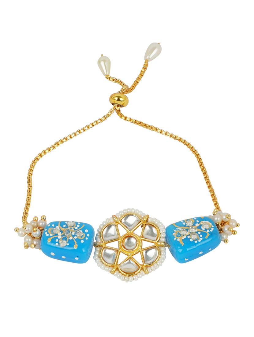 gold plated rakhi mauli combo - 20172730 - Standard Image - 2
