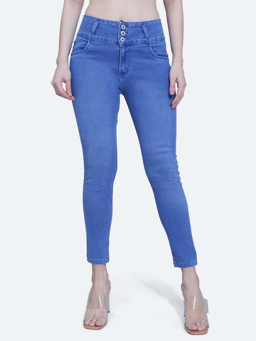 women's plain slim fit jeans - 20173614 -  Standard Image - 0