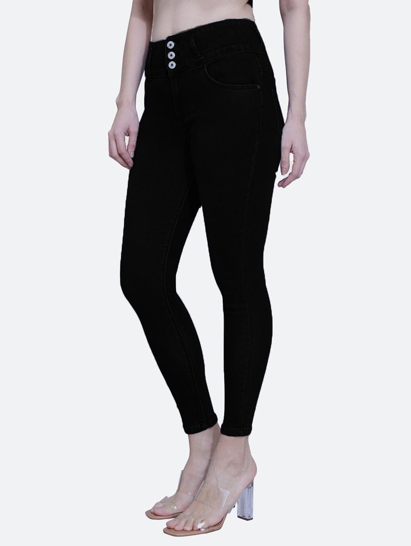 solid high rise jeans - 20173615 - Standard Image - 2