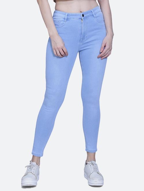 women's plain skinny fit jeans - 20173618 - Standard Image - 0