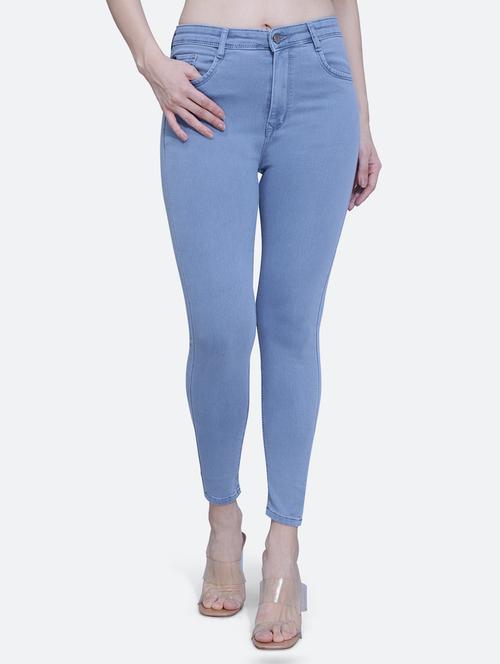 women's plain skinny fit jeans - 20173621 - Standard Image - 0