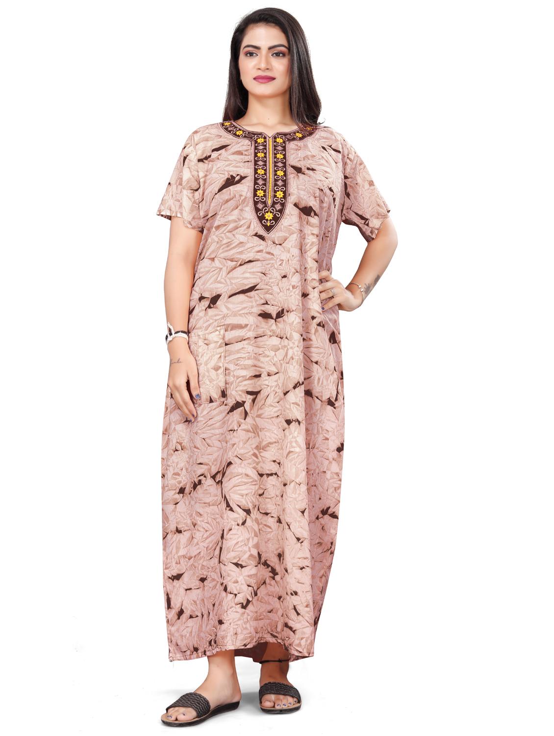 round neck printed nighty - 20173807 - Zoom Image - 0