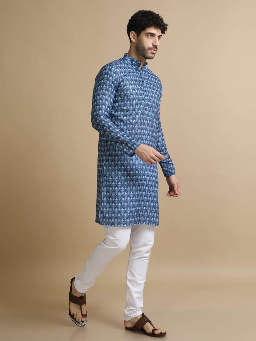 digital printed cotton kurta pyjama - 20173979 -  Standard Image - 2