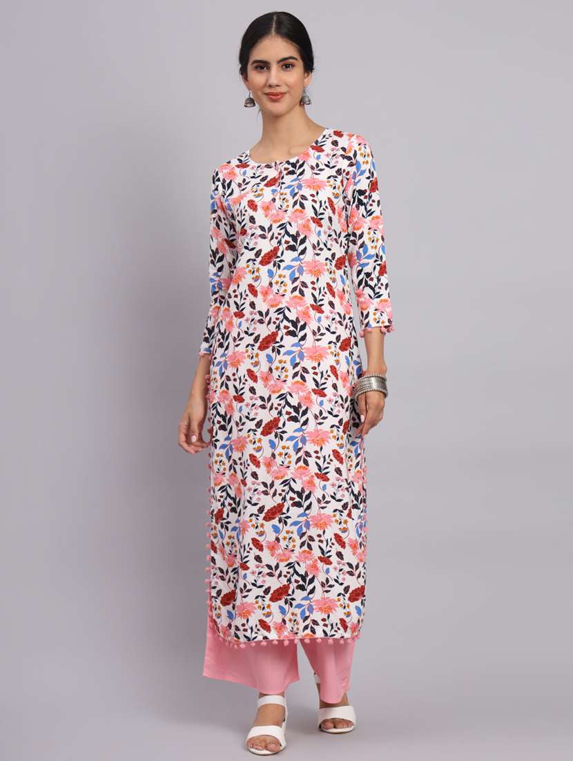 women printed kurta palazzo set 