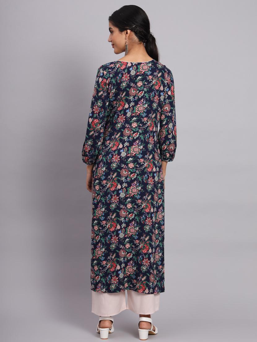 women printed kurta palazzo set - 20174139 - Standard Image - 2