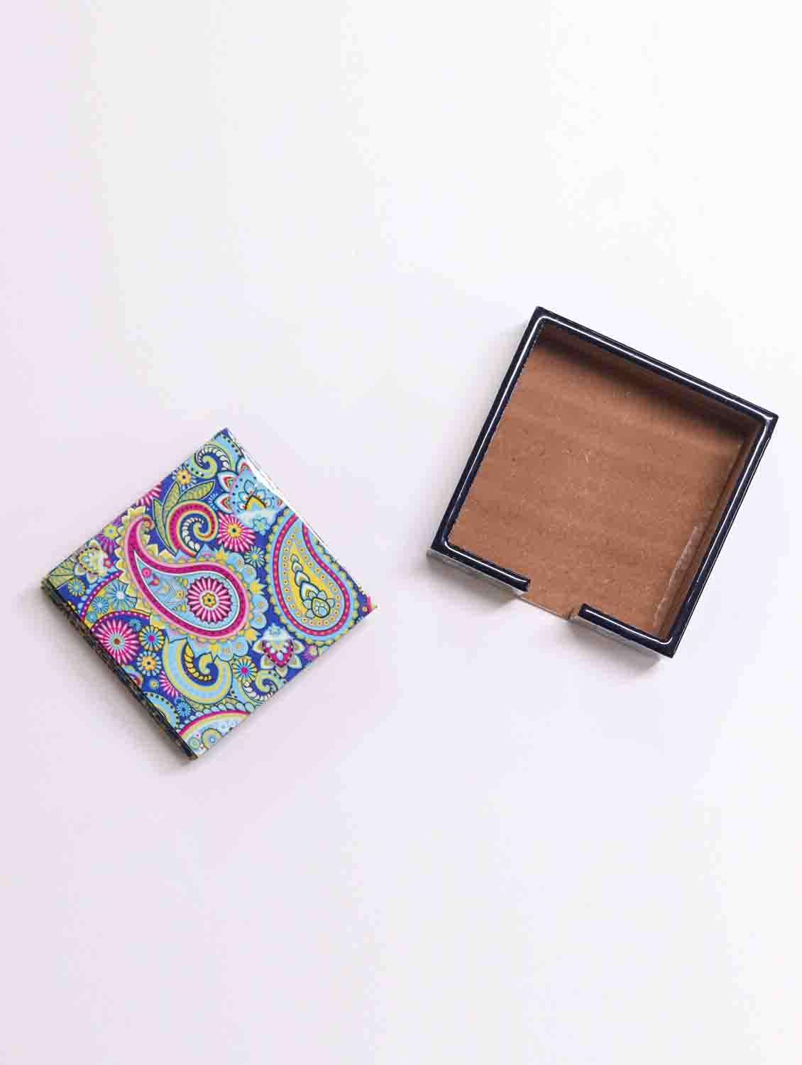 exquisite mdf coasters set of 6 with elegant wooden case - ambbi collections" - 20174324 - Standard Image - 2