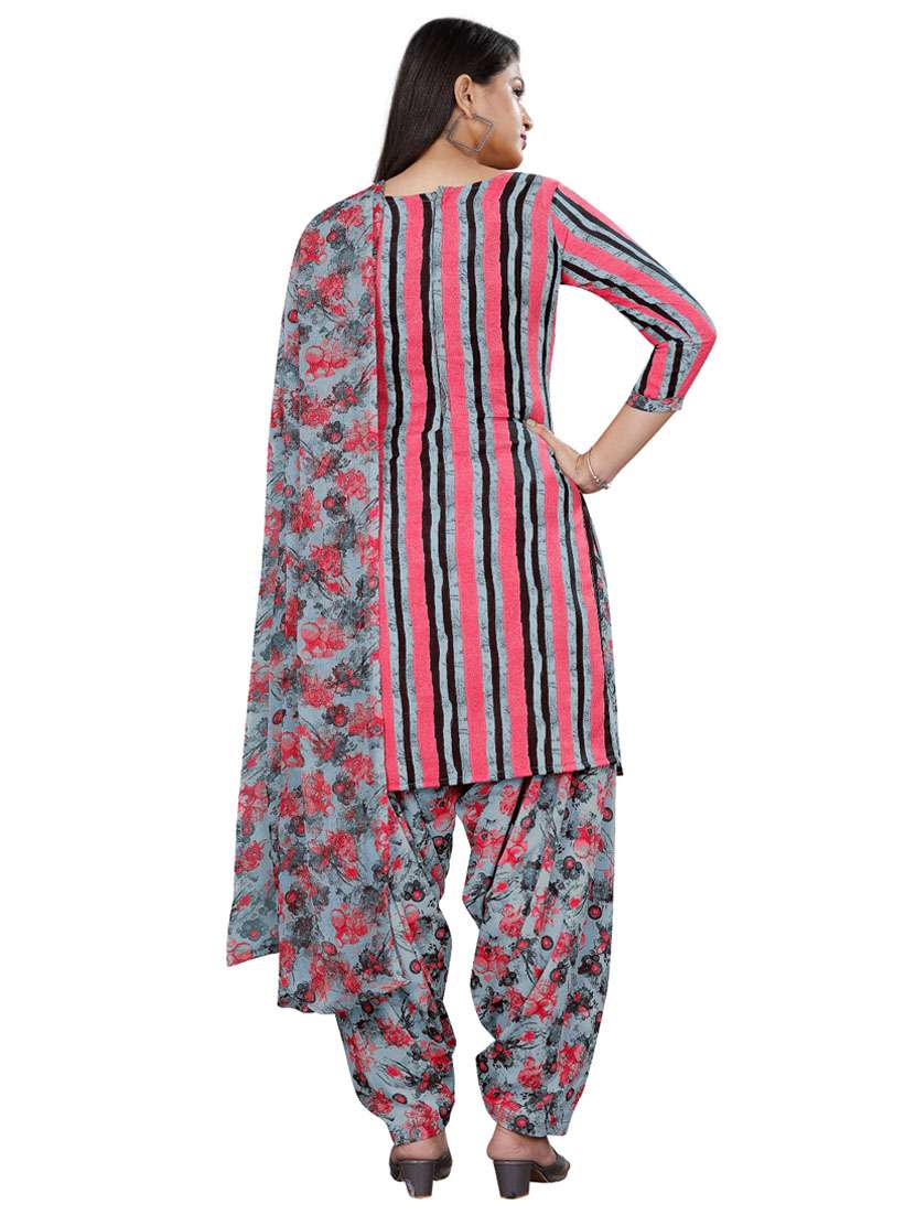 printed unstitched patiyala suit set - 20174450 -  Standard Image - 2