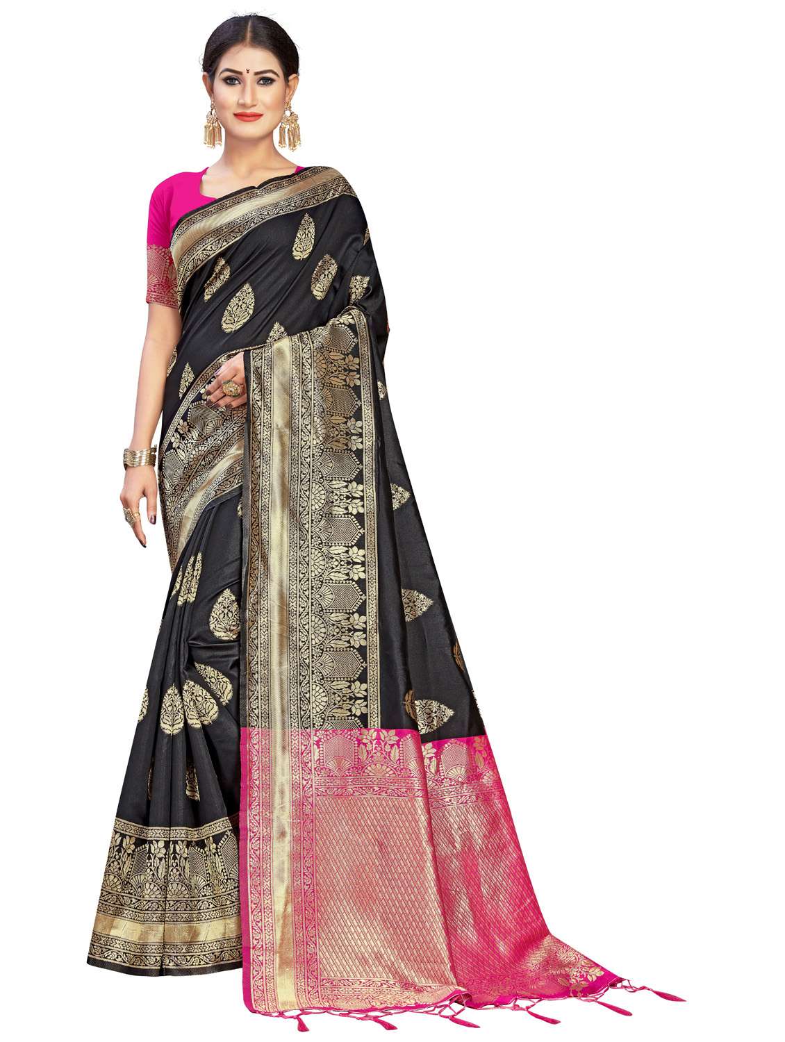 women's banarasi saree with blouse
