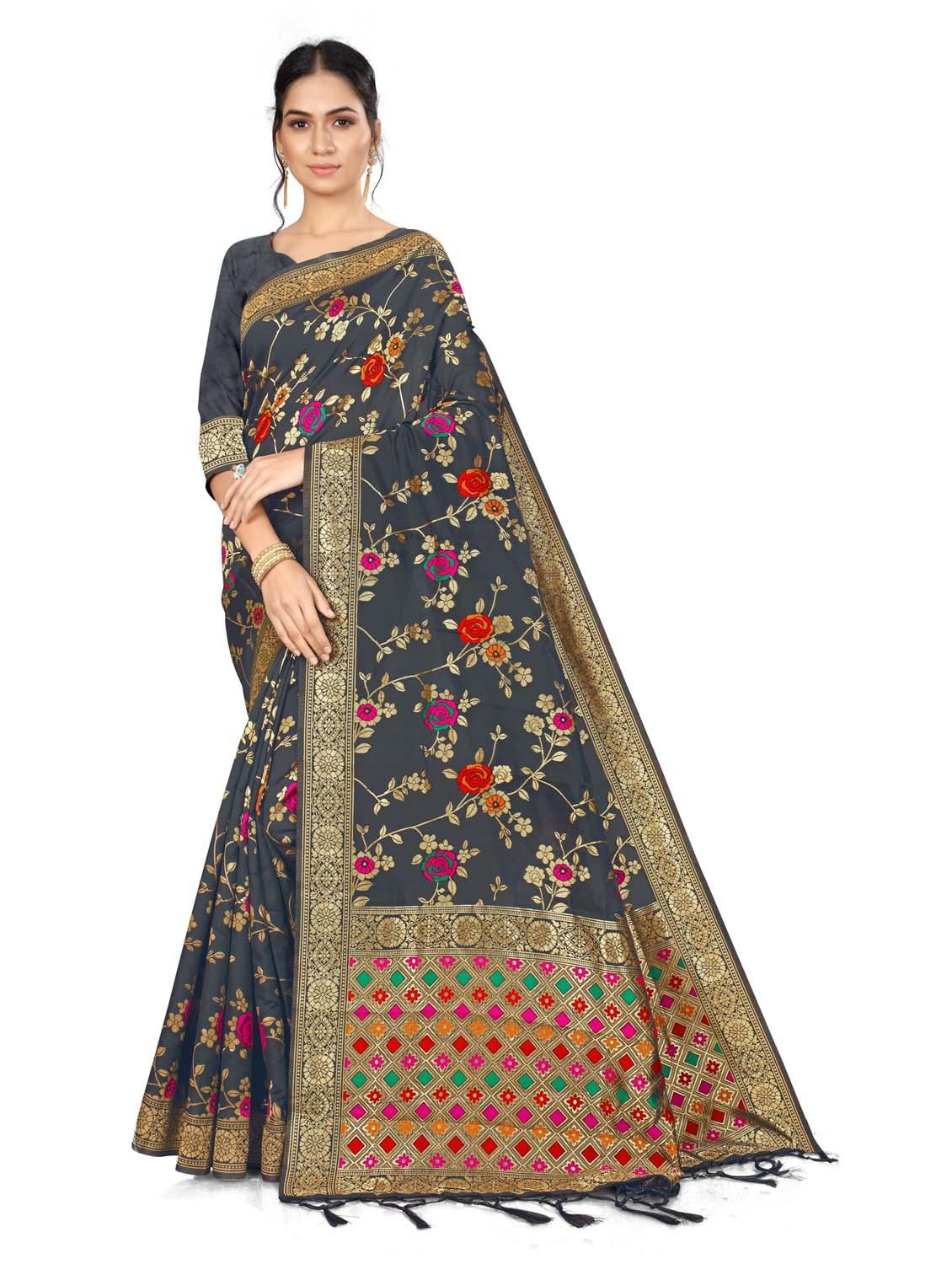women's banarasi saree with blouse - 20175461 - Zoom Image - 0