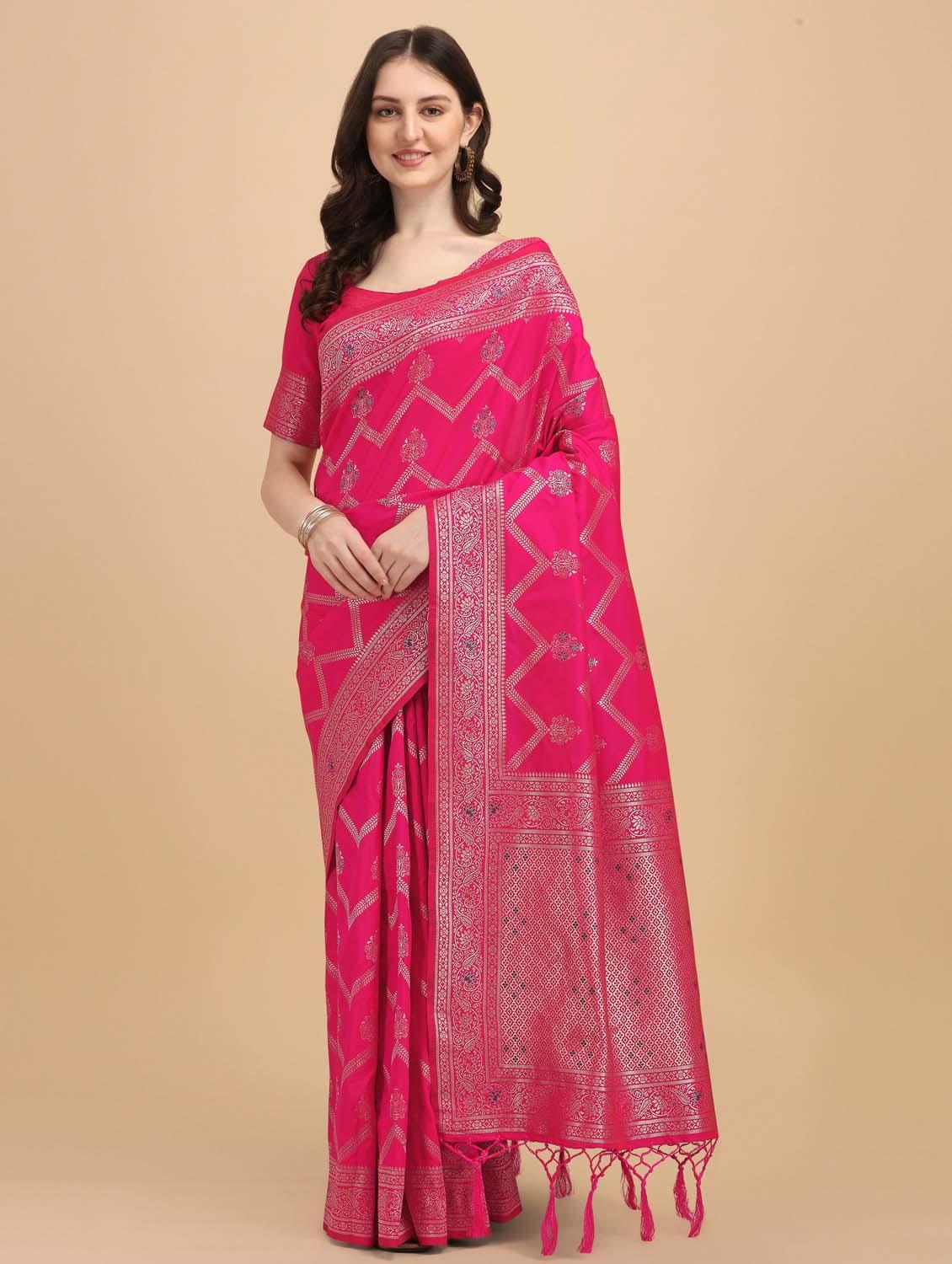 women's banarasi saree with blouse - 20175482 -  Zoom Image - 0