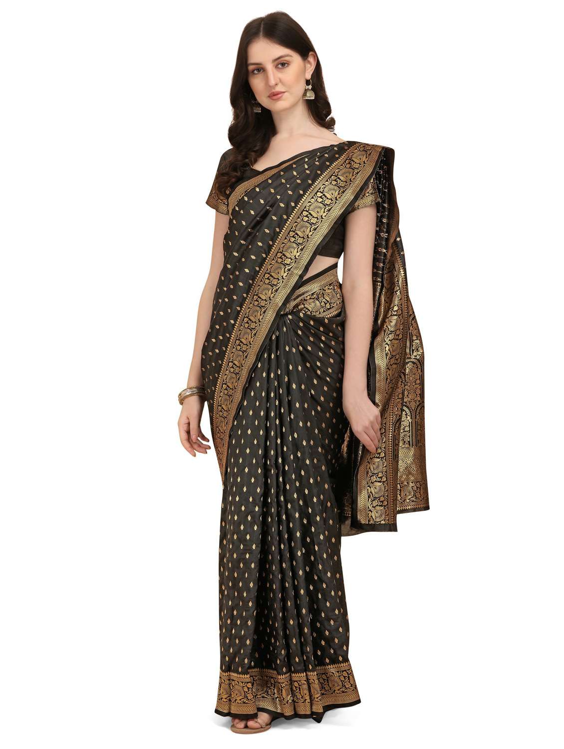Women's Banarasi Saree With Blouse