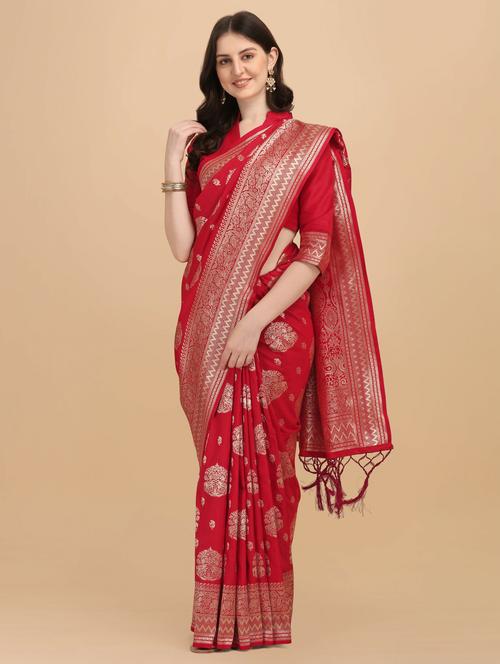 women's banarasi saree with blouse - 20175504 -  Standard Image - 0