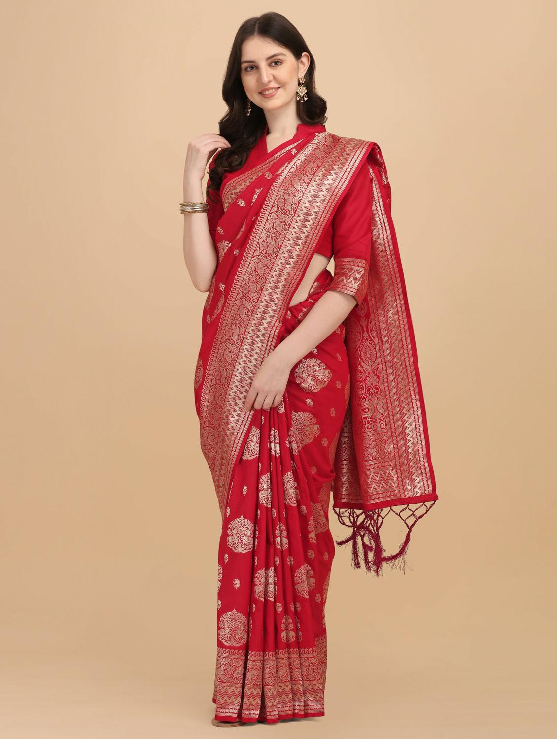 women's banarasi saree with blouse - 20175504 -  Zoom Image - 0