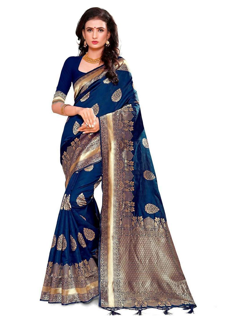 women's banarasi saree with blouse - 20175581 -  Zoom Image - 0