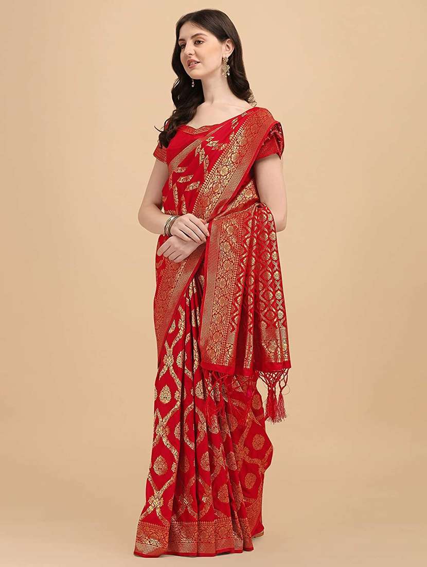 women's banarasi saree with blouse