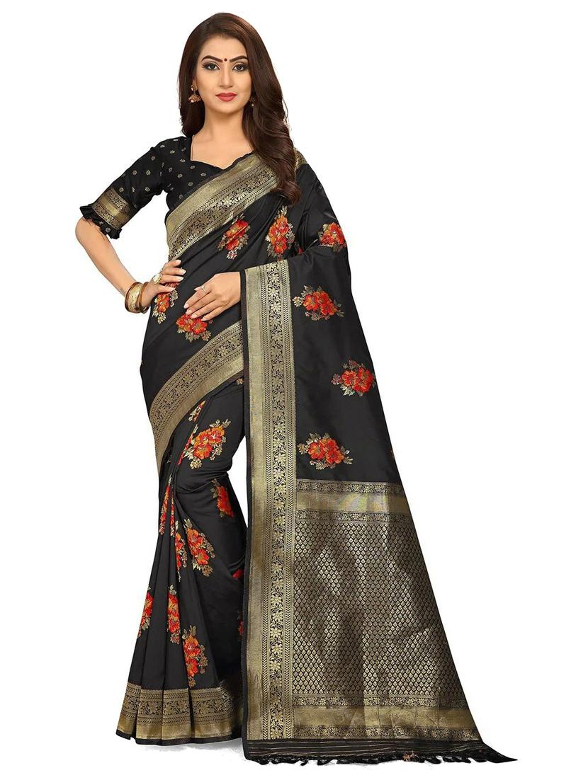 women's banarasi saree with blouse - 20175660 - Zoom Image - 0
