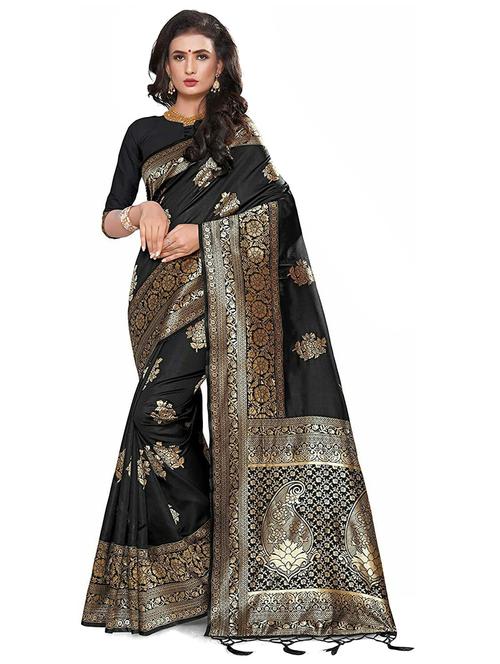 women's banarasi saree with blouse - 20175754 - Standard Image - 0