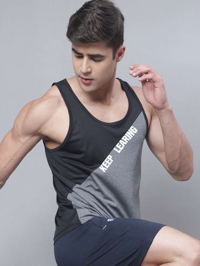 round neck color block vest - 20178473 -  Standard Image - 2
