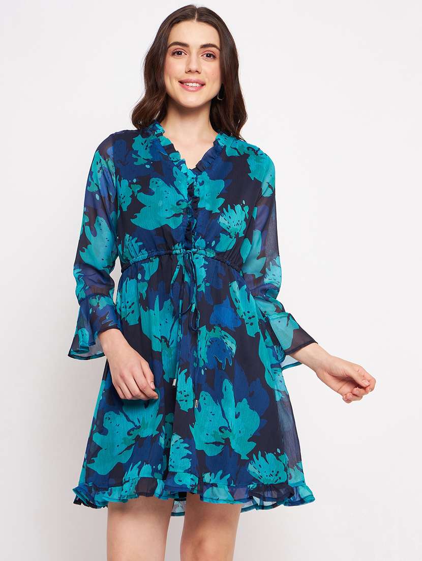 women's fit & flare floral dress