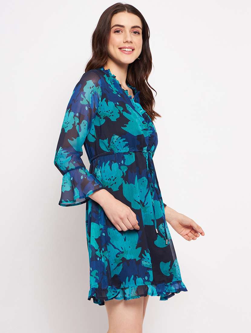 women's fit & flare floral dress - 20178539 -  Standard Image - 2