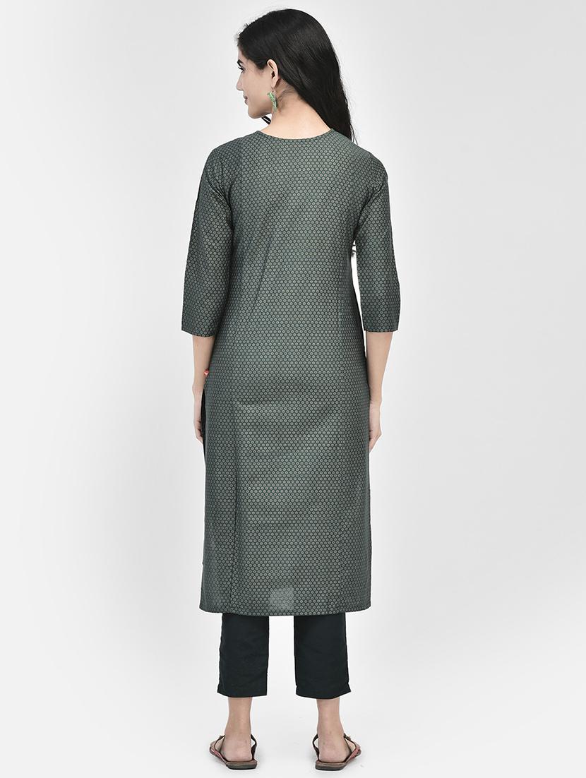 women's straight kurta - 20178562 - Standard Image - 2