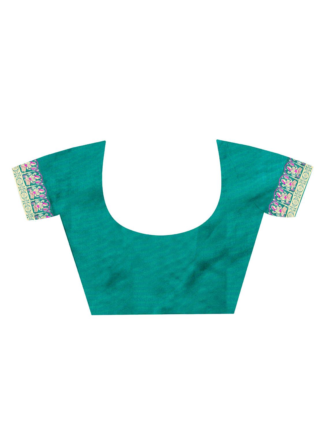 women's banarasi saree with blouse - 20178613 - Standard Image - 2
