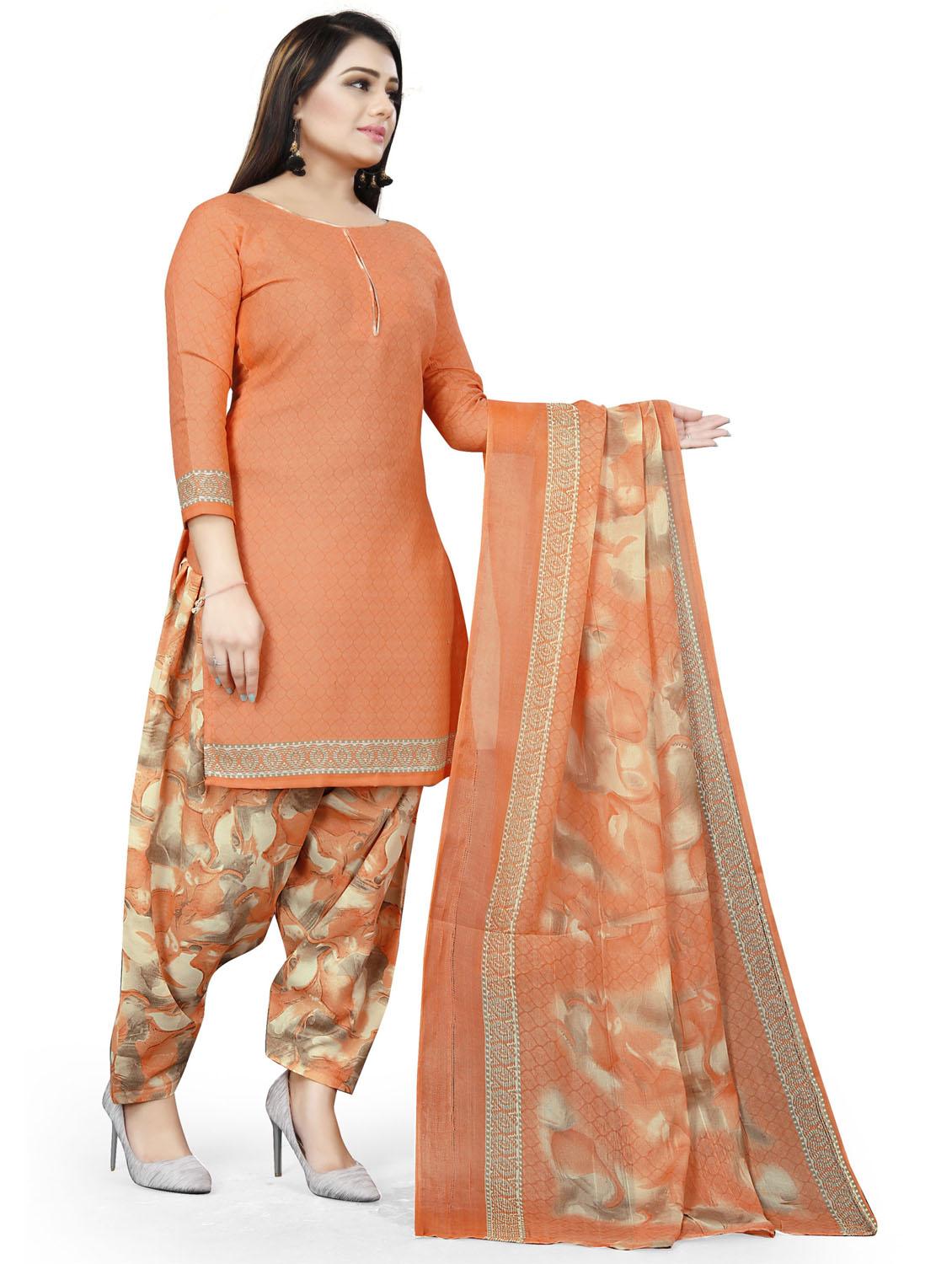 printed unstitched patiyala suit set - 20178699 - Standard Image - 2