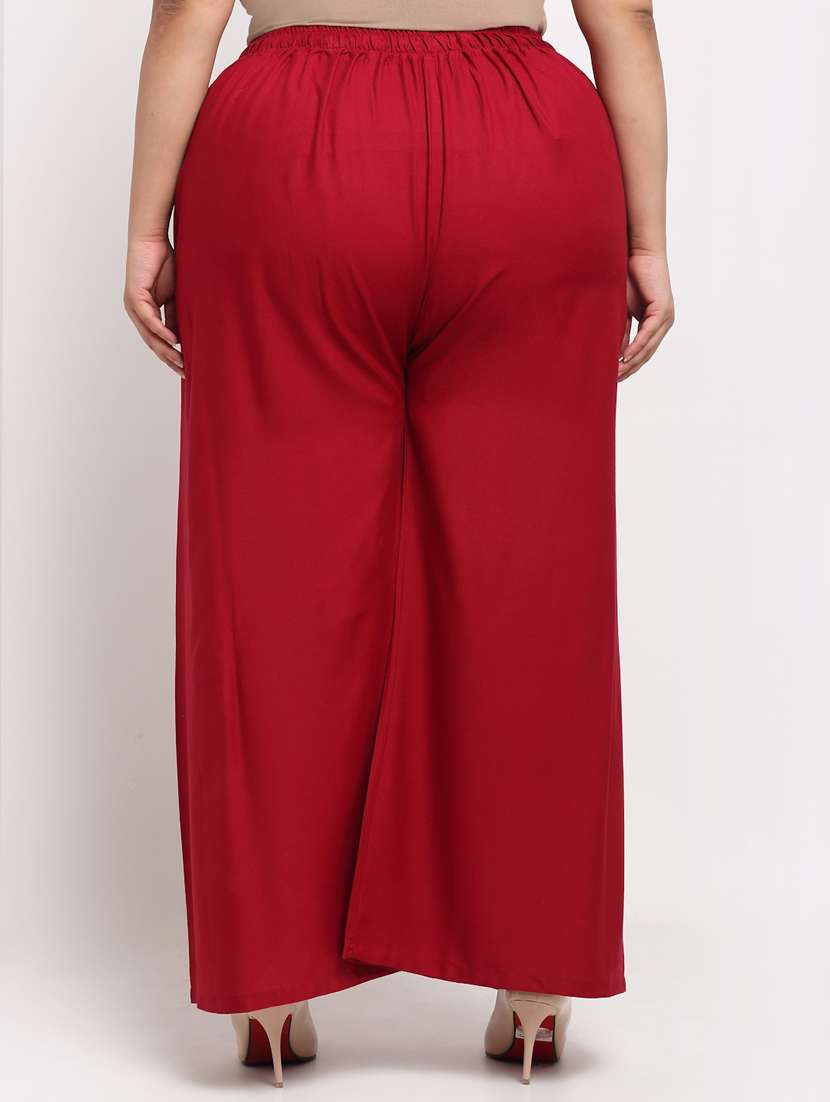 pack of 2 solid flared palazzo - 20179028 -  Standard Image - 2