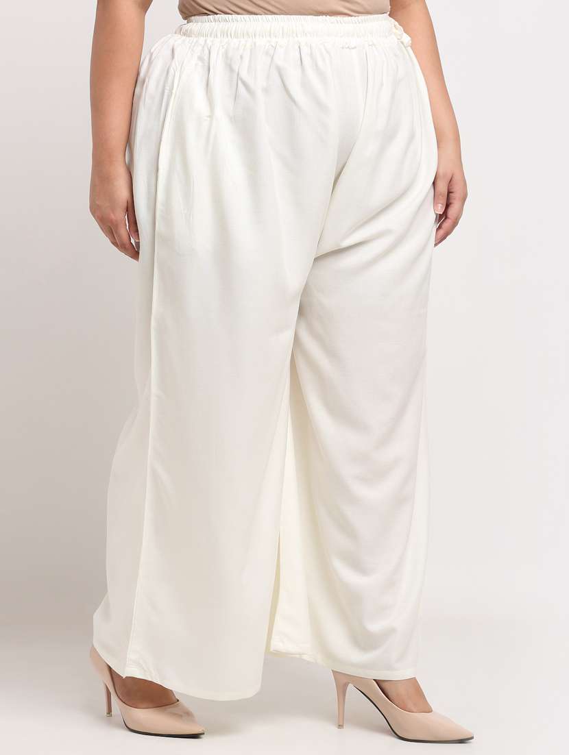 pack of 2 solid flared palazzo - 20179043 -  Standard Image - 2