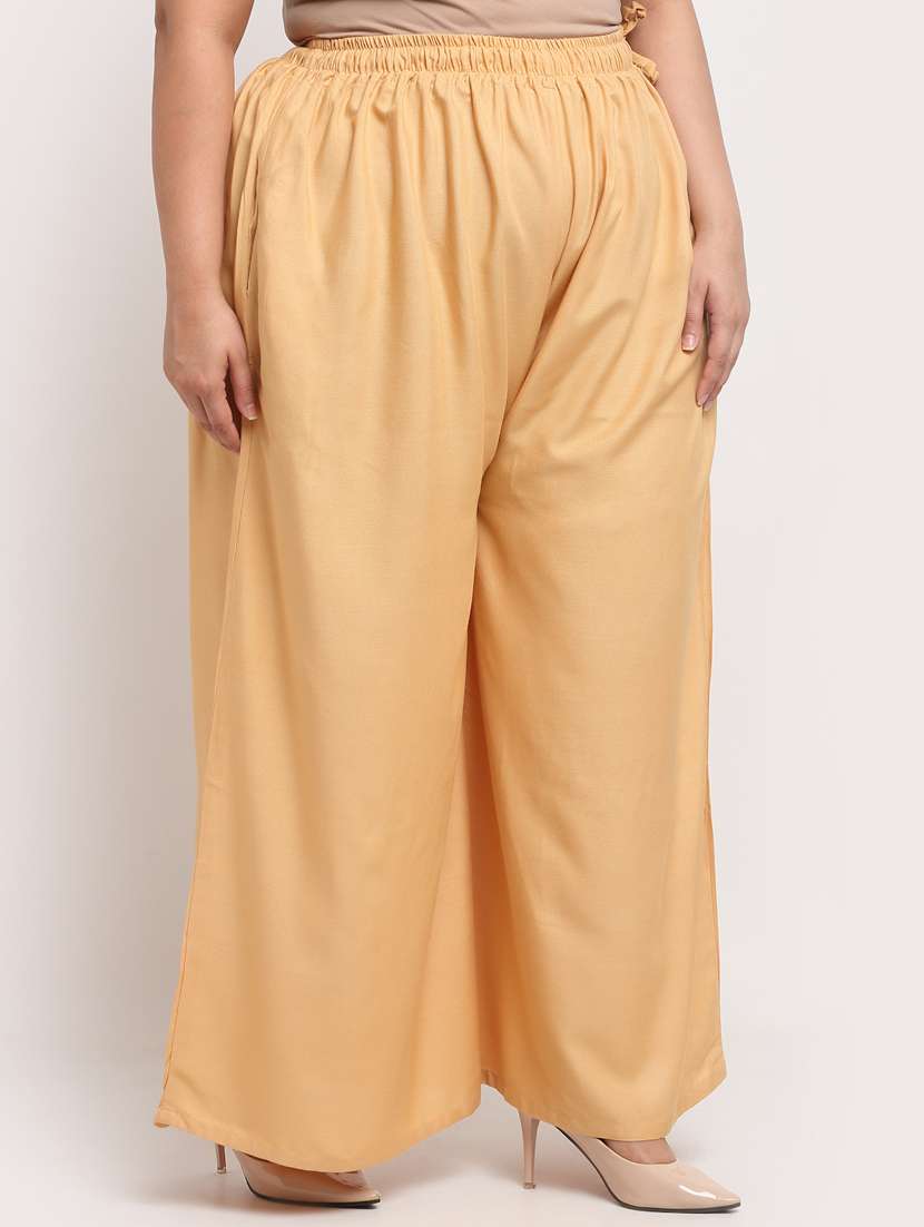 pack of 2 solid flared palazzo - 20179050 -  Standard Image - 2