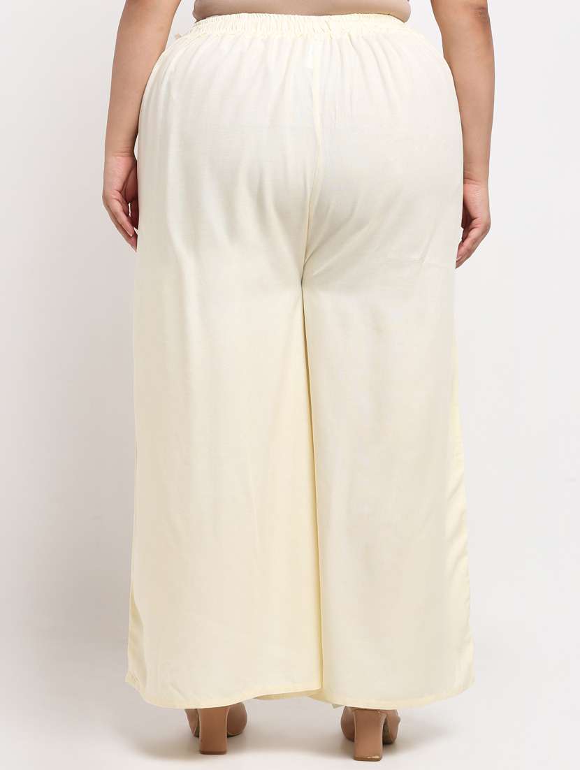 pack of 2 solid flared palazzo - 20179057 -  Standard Image - 2