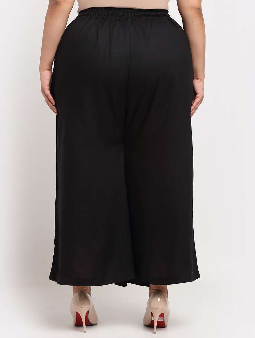 pack of 2 solid flared palazzo - 20179058 -  Standard Image - 2