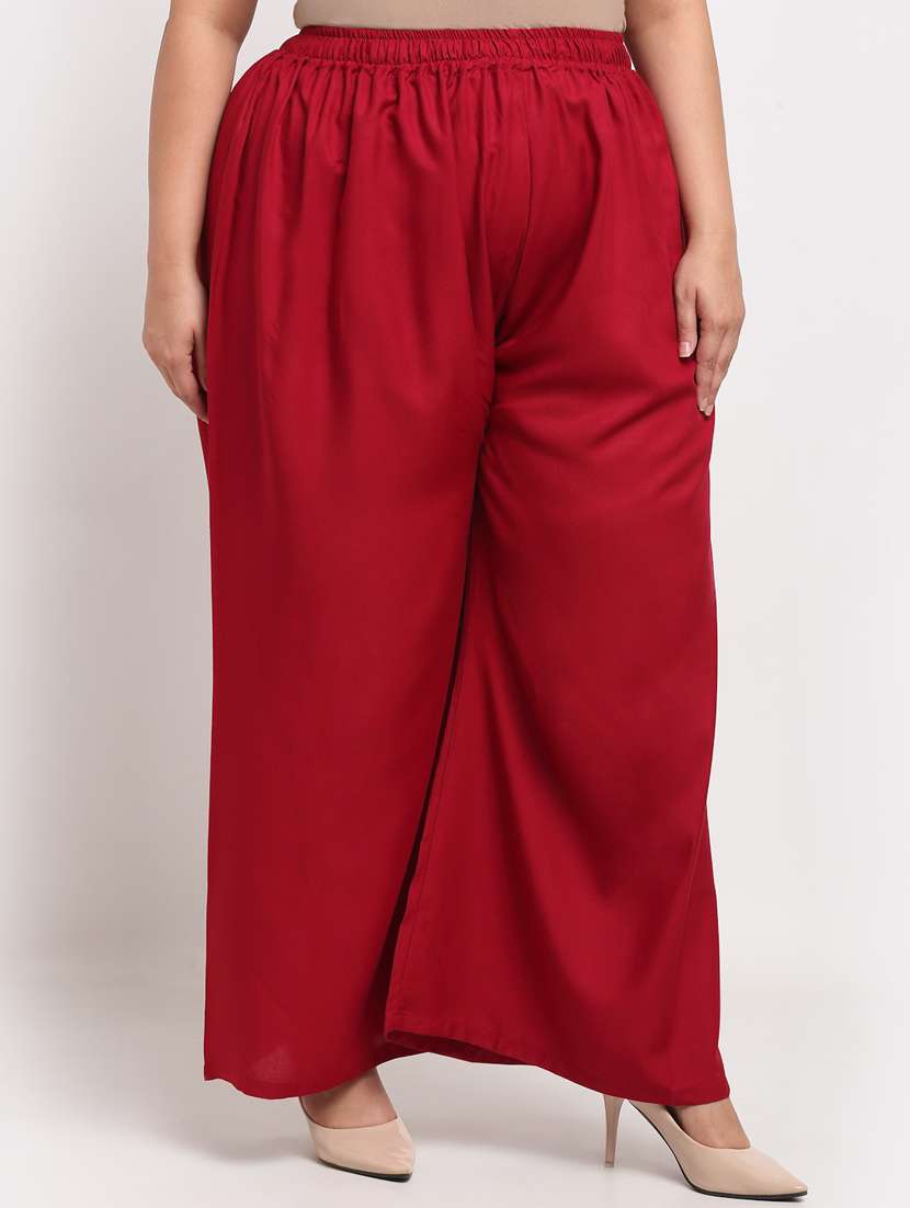 pack of 2 solid flared palazzo - 20179060 -  Standard Image - 2