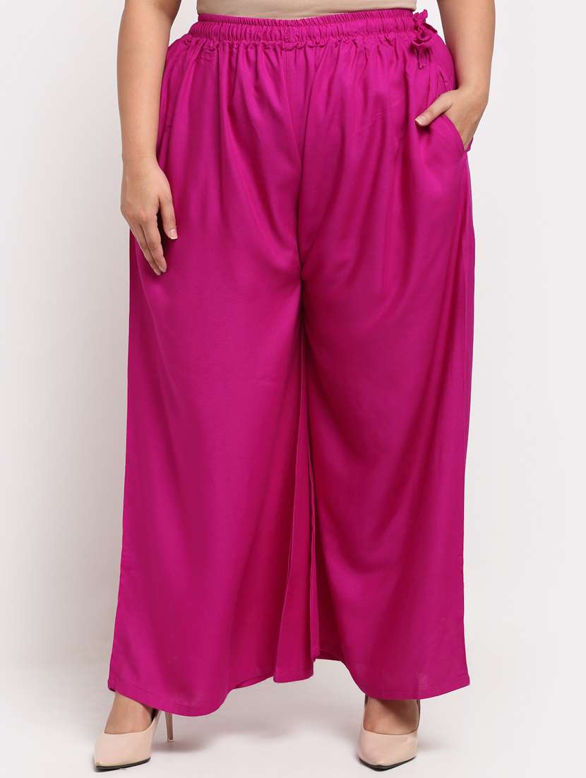 pack of 2 solid flared palazzo - 20179074 -  Standard Image - 2