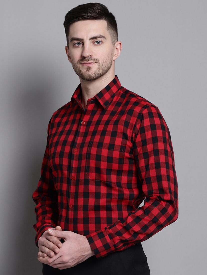 mens checks formal shirt - 20182083 - Standard Image - 2