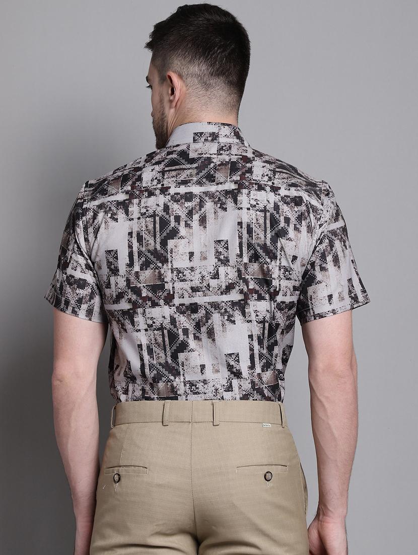 mens aztec formal shirt - 20182084 - Standard Image - 2
